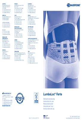 Instructions for use - LumboLoc Forte