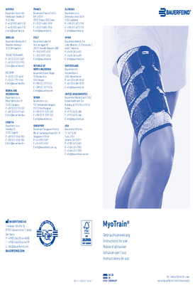 Instructions for use - MyoTrain