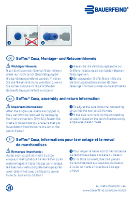 Assembly Instructions and return information - SofTec Coxa