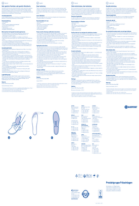 Instructions for use - Milled insoles