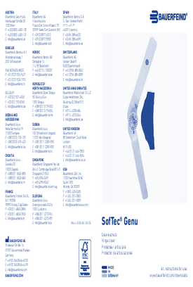 Instructions for use - SofTec Genu knee hinge cover