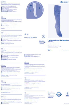 Instructions for use - Compression Sock Performance