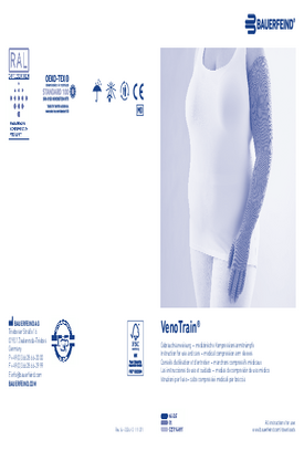Instructions for use - VenoTrain arm sleeve