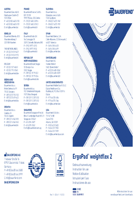 Instructions for use - ErgoPad weightflex 2