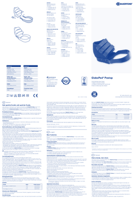 Instructions for use - GloboPed Postop