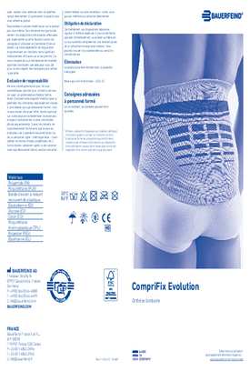 Instructions for use - CompriFix Evolution