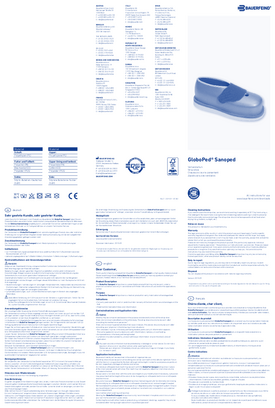 Instructions for use - GloboPed Sanoped