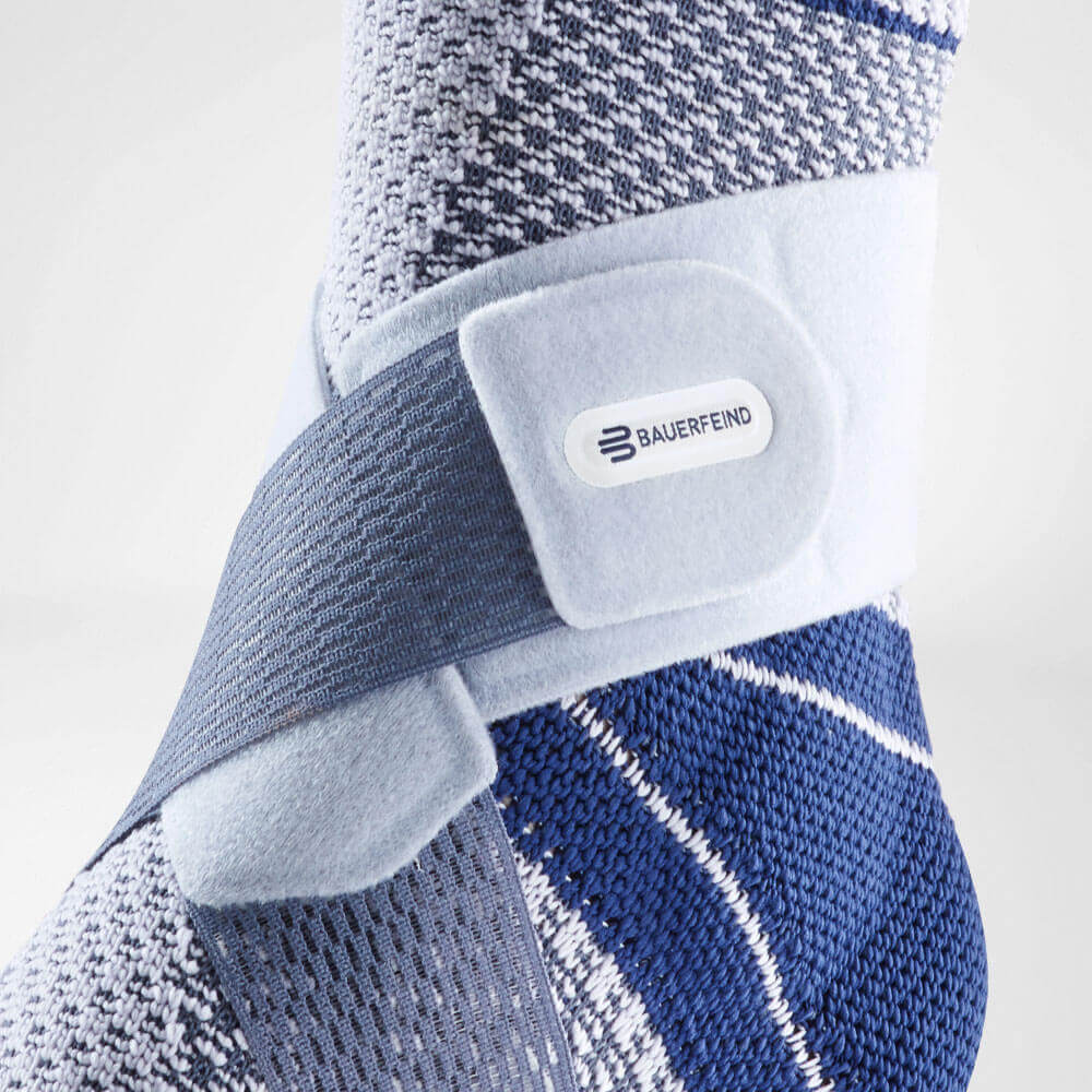 Bauerfeind MalleoTrain Plus Knöchelbandage - Größe 6 Für Rechten Fuß, Titan Farbe